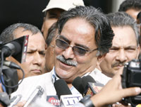 Prachanda before the vote(Photo: Reuters)