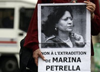 A demonstration in support of Petrella in Italy(Photo: AFP)