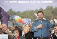 José Bové during the presidential campaign.(Photo : AFP)