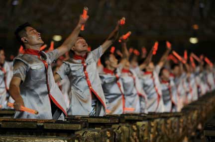 Participants take part in the opening ceremony(Photo: Reuters)
