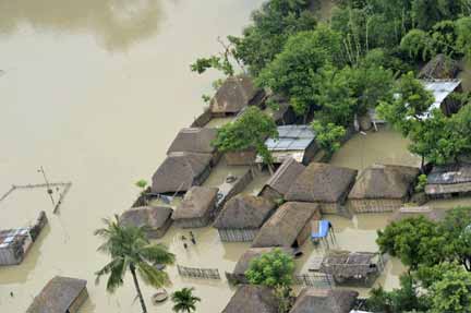 An aerial view of some of the flooding(Photo: Reuters)