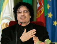 Libya's President Moamer Kaddafi (File Photo : Reuters)