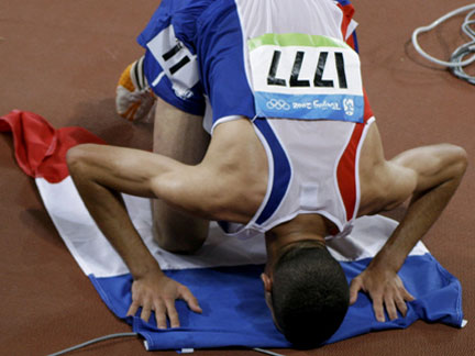 Mahiedine Mekhissi-Bennabad. of France, second in the men's 3000m steeplechase(Photo: Reuters)