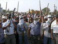 Morales supporters in Cuatro Canadas.(Photo: Reuters)