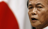 Aso after his election(Photo: Reuters)