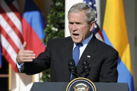 Bush on Saturday(Photo: Reuters)