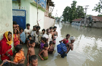 Flood victims in Poornia district, Bihar State, India, 31 August 2008(Photo: AFP)