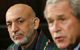 Hamid Karzai and George Bush on Friday 26 September(Photo: Reuters)