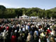 General view of field where Catholic faithful pray as Pope Benedict XVI celebrates Mass at La Prairie in Lourdes(Photo: Reuters)