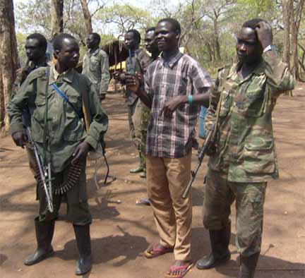 LRA fighters, many of whom were abducted as children(Photo: Billie O'Kadameri)