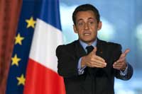 Nicolas Sarkozy announcing the bank bailout(Photo: Reuters)