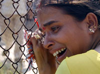 A woman after hearing of her husband's death in the blasts(Photo: Reuters)