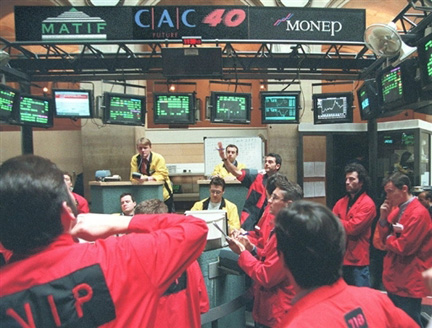 The Cac-40 room in the Paris Bourse(Photo: AFP)