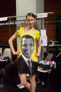 Jean-Charles de Castelbajac's Obama dress(Photo: CJL)