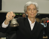 French Economy Minister Christine Lagarde at the meeting(Photo: Reuters)