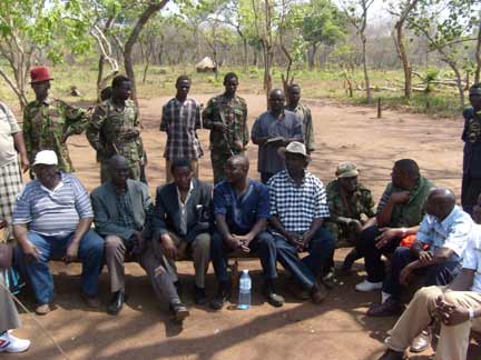 The  LRA peace delegation(Photo: Billie O'Kadameri)
