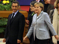 President Nicolas Sakozy with Germany's Angela Merkel(Photo: Reuters)