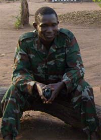 Lt Michael Okello of the LRA(Photo: Billie O'Kadameri)