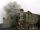 Flames come out of the Taj Mahal hotel during a gun battle, 29 November 2008(Photo: Reuters)