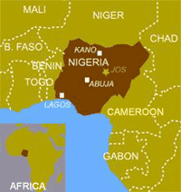 Map of Jos in central Nigeria(Map: Marc Verney/RFI)