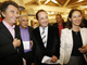 (left to right) Jack Lang, Dominique Strauss-Kahn, François Hollande and Ségolène Royal. (Photo : AFP)