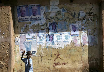 Election posters in Jos.(Photo: Reuters)