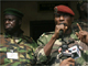 Captain Moussa Dadis Camara (R) speaks during a meeting in Conakry.(Photo: Reuters)
