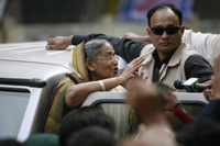 Sheikh Hasina on polling day(Photo: Reuters)