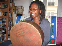 Chiwoniso Maraire with the mbira(Photo: D Brown)