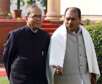 India's Foreign Minister Pranab Mukherjee (L) and Defence Minister AK Antony(File photo: Reuters)