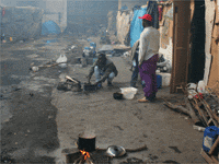 African farm workers living in deplorable conditions in Reggio Calabria, southern Italy(Credit: MSF)