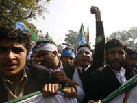 Jamaat-e-Islami members demonstrate in Islamabad(Photo: Reuters)