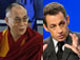 The Dalai Lama (l) and Sarkozy(Photo : AFP/Reuters)