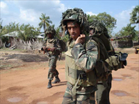 Sri Lankan troops, Dharmapuram-Kilinochchi.(Photo: Sri Lankan Defence Ministry)