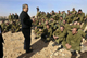Israel's Defence Minister Ehud Barak speaks to reservists during a visit to the Tzeelim army base in southern Israel(Photo: Reuters)