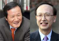 New Finance Minister Yoon Jeung-Hyun (L) and new Unification Minister Hyun In-Taek (R)(Photos: Reuters, Layout: RFI)