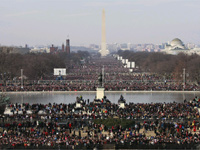 Hundreds of thousands gather in the National Mall, Washington.(Photo: Reuters)