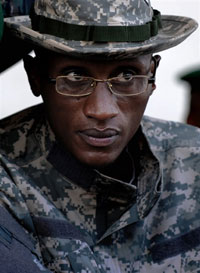 Laurent Nkunda in Rutshuru, November 2008.(Photo: AFP)