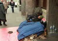 Sleeping rough on the streets of Paris(Credit: AFP)