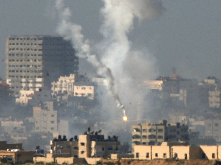 Smoke rises in the northern Gaza Strip on Tuesday(Photo: Reuters)