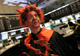 The devil's work? - a Frankfurt stock-trader joins in the carnival observed in Germany on Tuesday(Photo: Reuters)