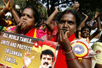 Tamils demonstrate in New Delhi(Photo: Reuters)