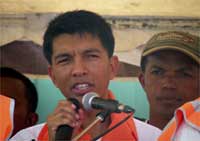Andry Rajoelina addressing a rally in Antananarivo, 31 January 2009(Photo: Reuters)