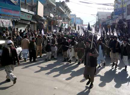 The march in Mingora(Photo: Reuters)