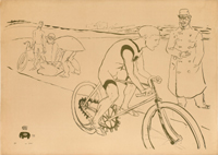 Poster by Toulouse-Lautrec(photo:  Musée National du Sport - Kergozou)