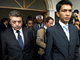 Mayor Andry Rajoelina (R) and French Secretary of State for Cooperation Alain Joyandet (L)(Photo: AFP)