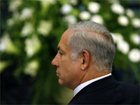 Israel's Prime Minister-designate Benjamin Netanyahu attends a ceremony for late Israeli presidents and prime ministers in Jerusalem 26 March 2009.(Photo: Reuters)