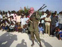 An Al-Shabaab fighter in Mogadishu, 9 March 2009(Photo: Reuters)