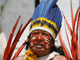 Dozens of indigenous people from the Raposa-Serra do Sol reserve in Roraima gathered outside the Supreme Court in Brasilia as the judges gave their decision, 18 March 2009(Photo: Reuters)