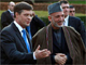 Prime Minister of the Netherlands, Jan Peter Balkenende and Afghan President Hamid Karzai at The Hague 30 March 30.(Photo: Reuters)